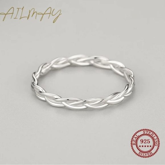 Sterling Silver Minimalist Stackable Rings - Picture 4 of 5